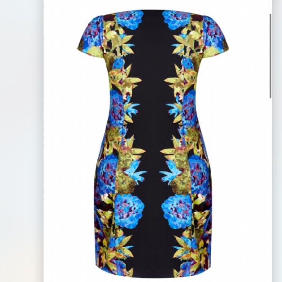 City chic tunic zip luxury dress- “peacock” color. Size XS/ 14W. NWT. - Picture 4 of 7